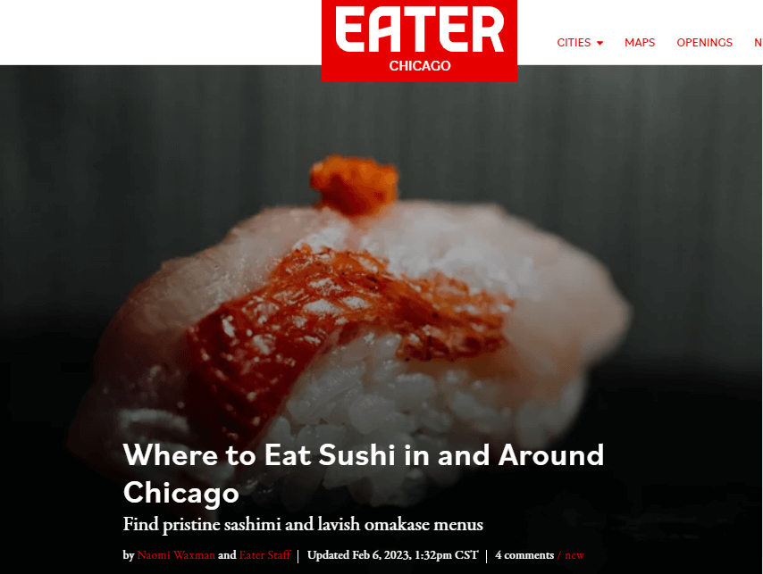 Chicago best sushi restaurants eater chicago best sushi sushi hall chef mitch kim toro sushi lincoln park chicago